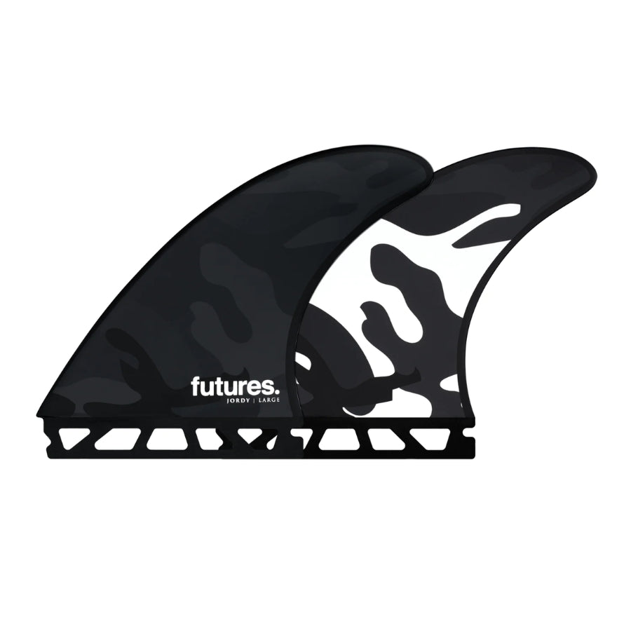 Futures Fins Jordy Large HC Tri Set Black White Camo