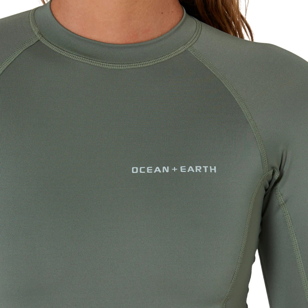 Ocean and Earth Girls Oceana Long Sleeve Back Zip Lycra Suit