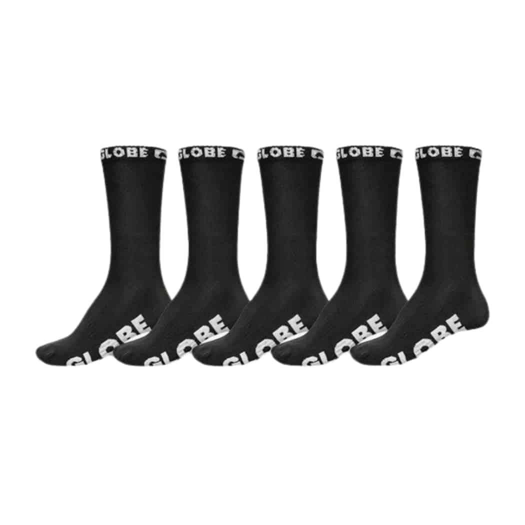 Globe Blackout Sock 5pk 7-11