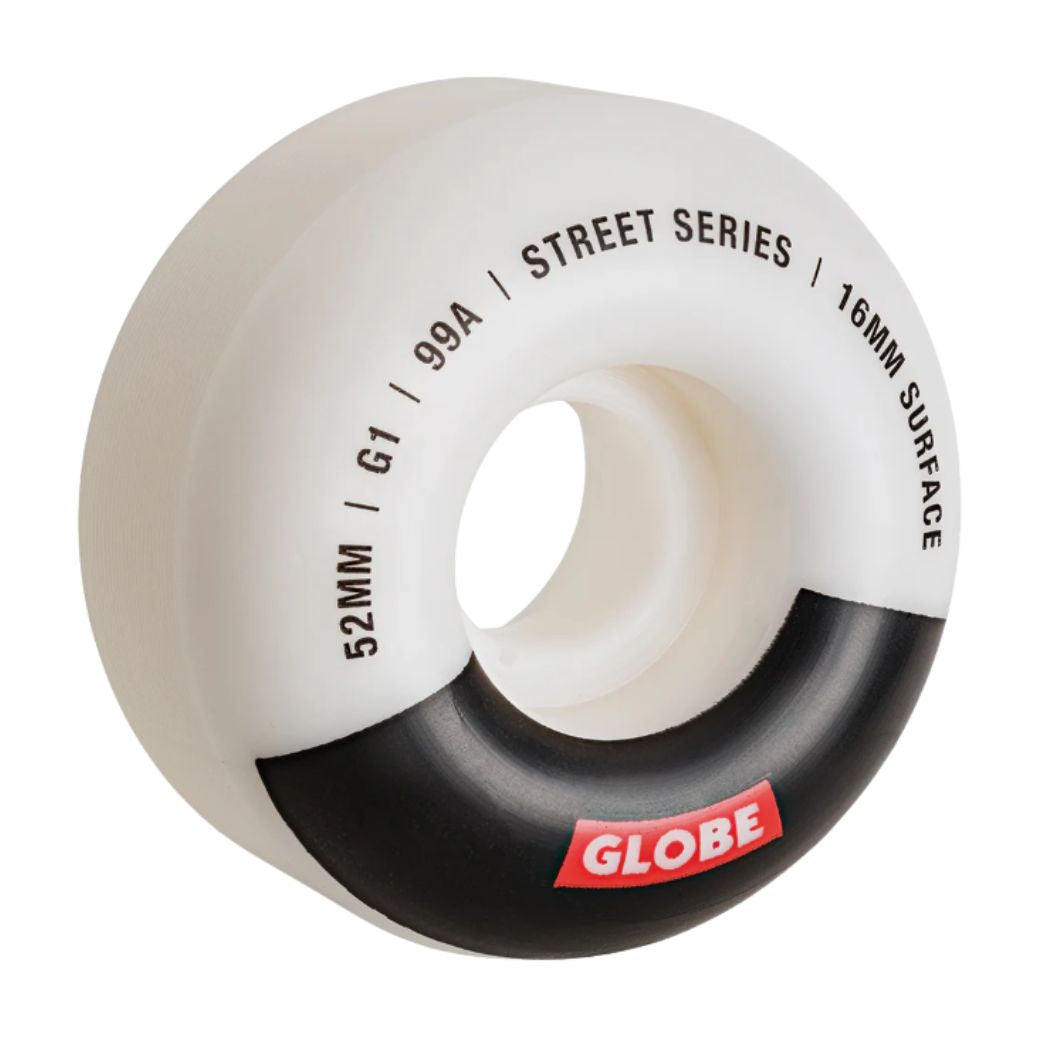 Globe G1 Street Wheel 4pk 52mm White Black Bar