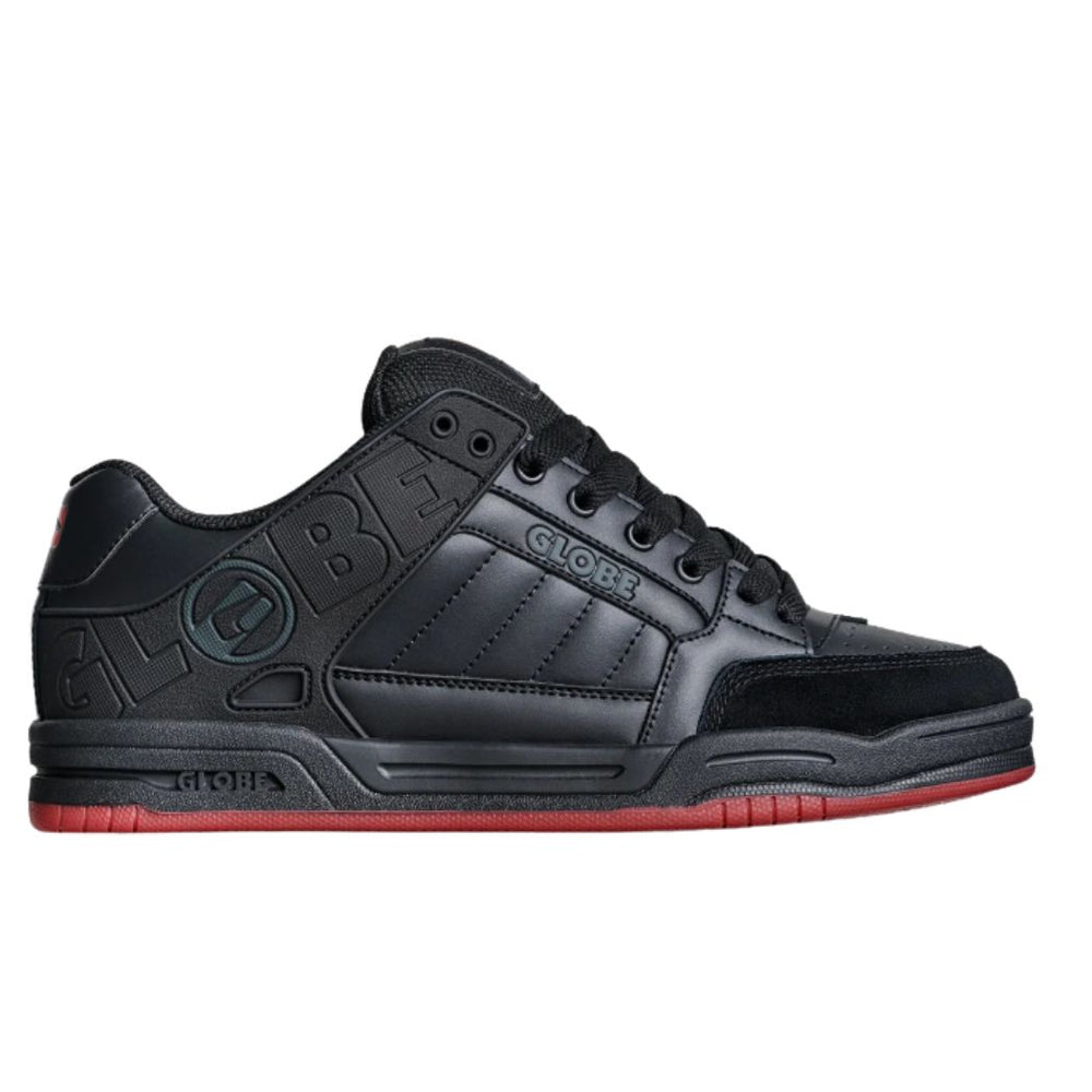 Globe Tilt Shoe Black Red Charcoal