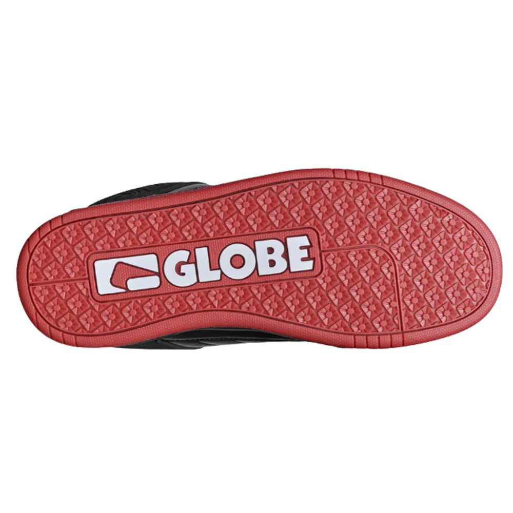 Globe Tilt Shoe Black Red Charcoal