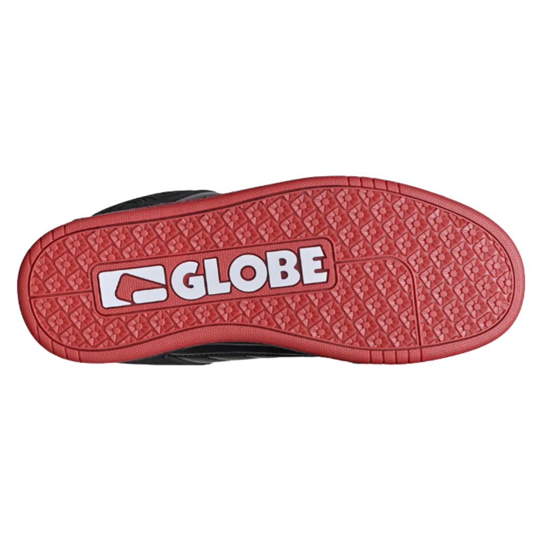 Globe Tilt Shoe Black Red Charcoal