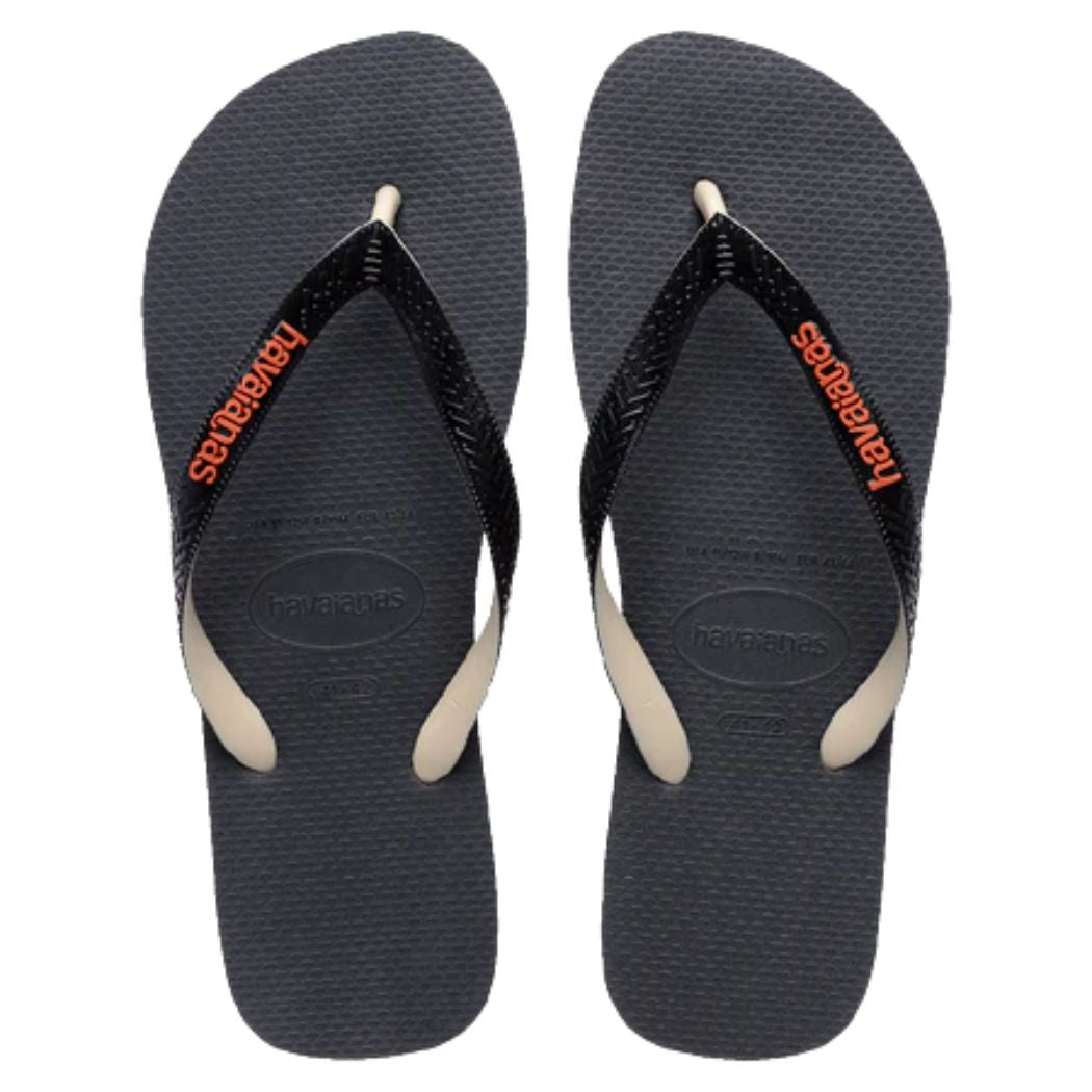 Havaianas Top Tred Rubber Mix Beige Black Orange