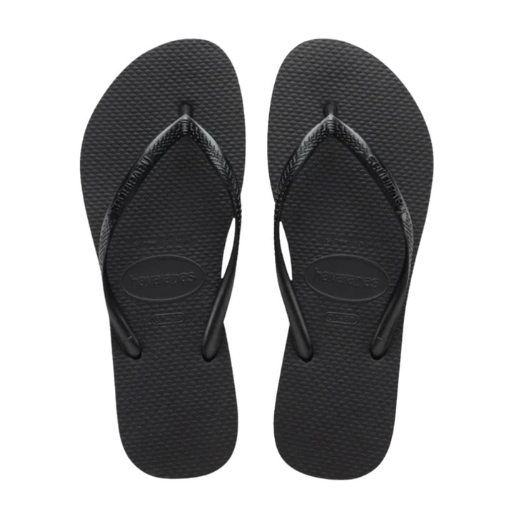 Havaianas Slim Basic Black Thongs