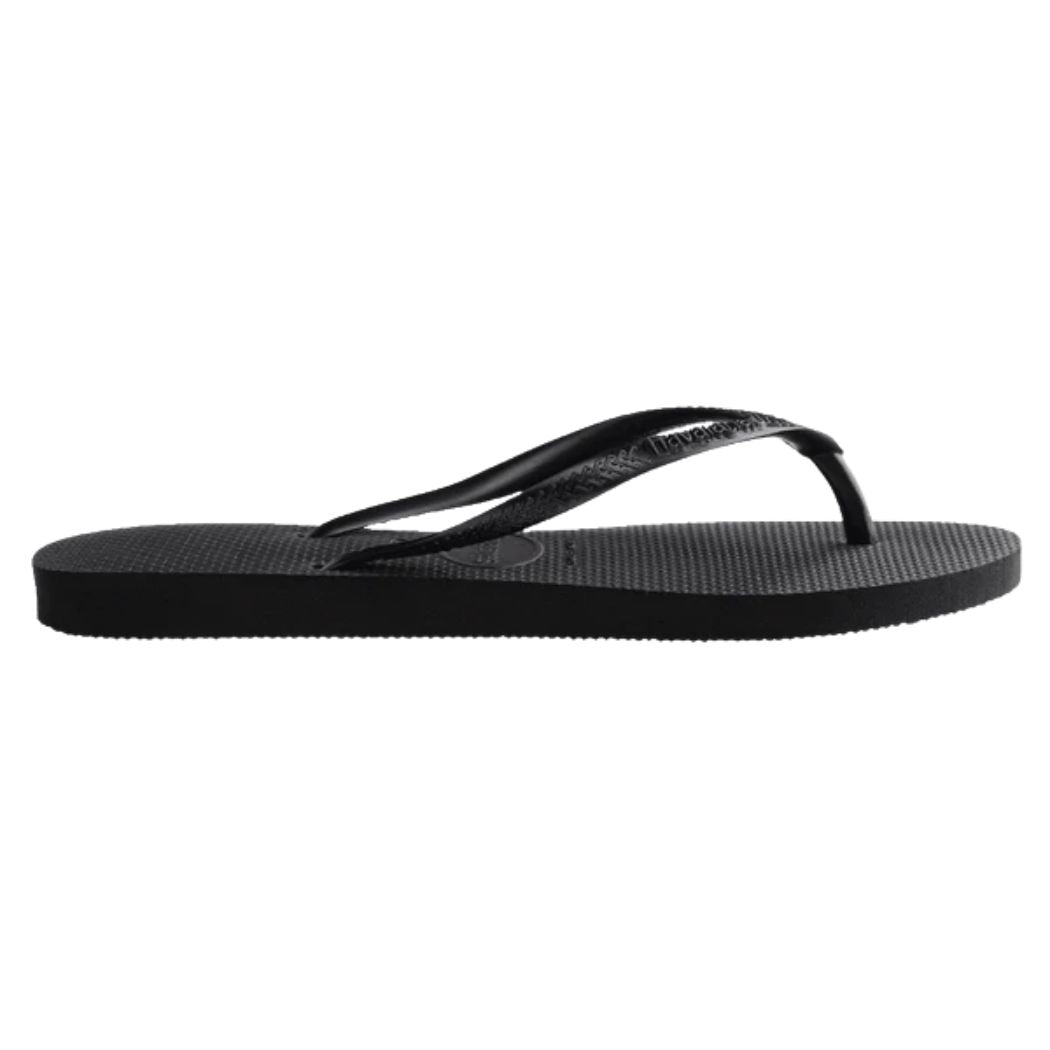 Havaianas Slim Basic Black Thongs