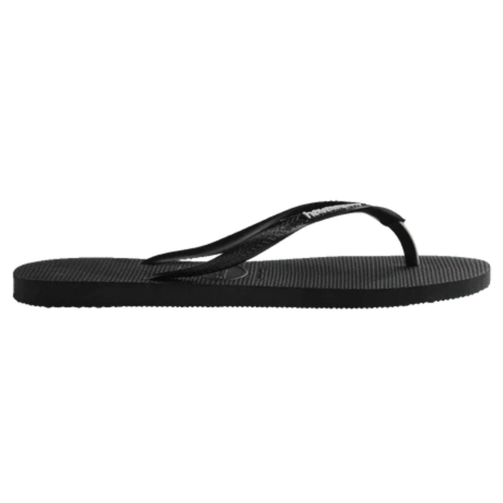 Havaianas Slim Logo Black White
