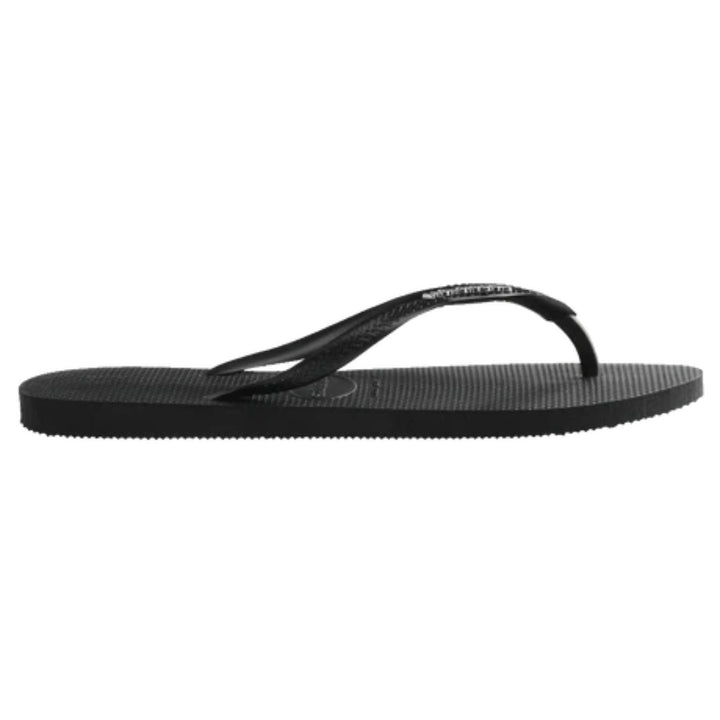 Havaianas Slim Metal Logo Black Silver