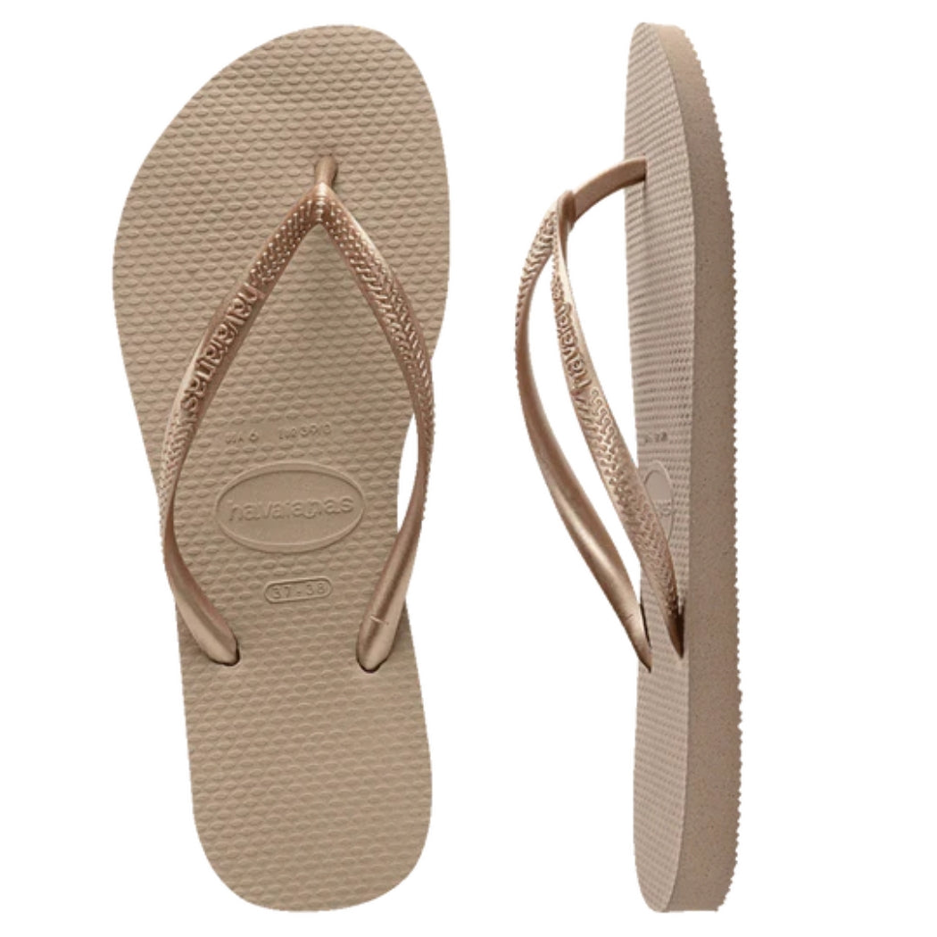 Havaianas Slim Metallic Rose Gold