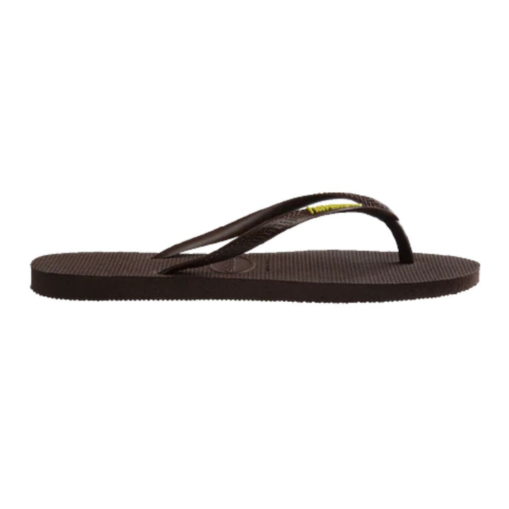 Havaianas Slim Rubber Logo Brown Green