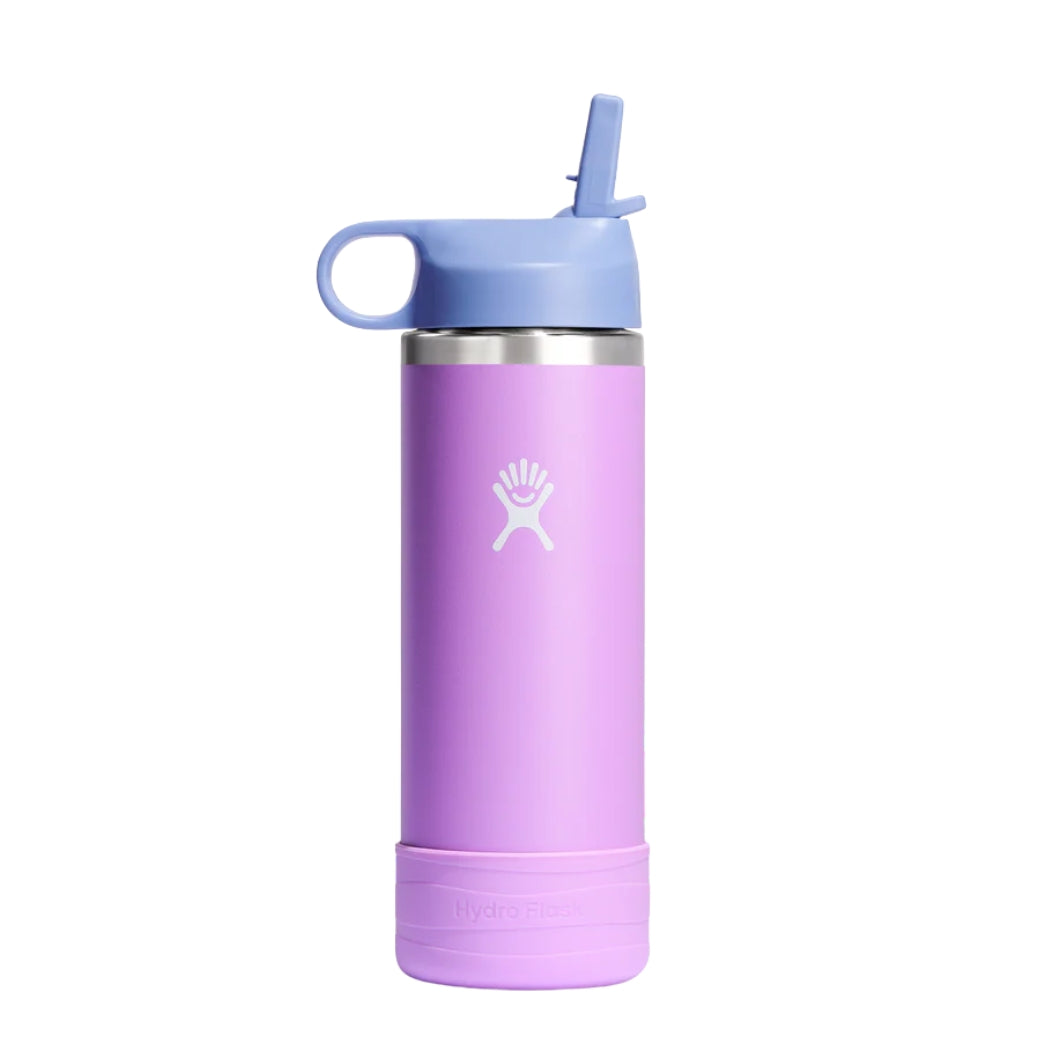 Hydro Flask 18oz Kids Wide Mouth Straw Cap And Boot