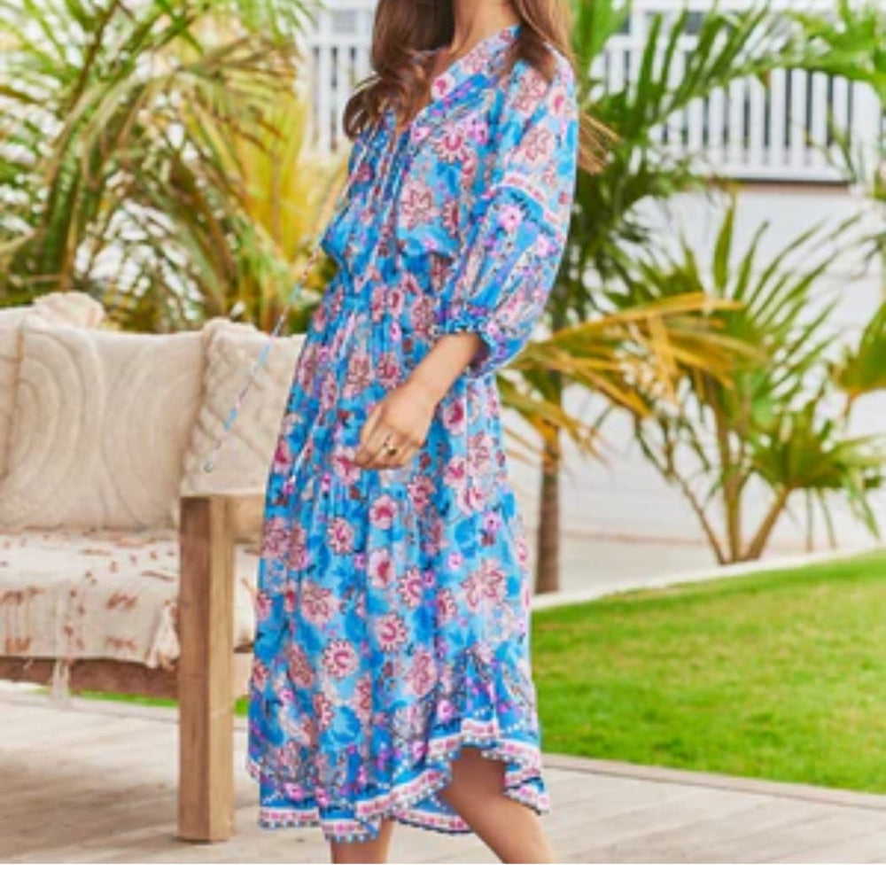 Jaase Jasmine Midi Dress Keilani Print