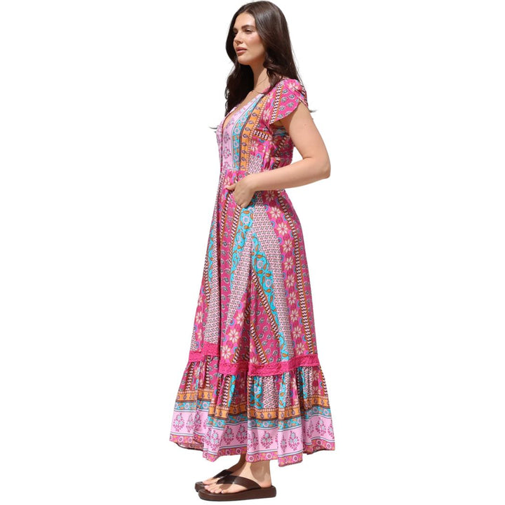 Jaase Carmen Maxi Dress Cedella Print