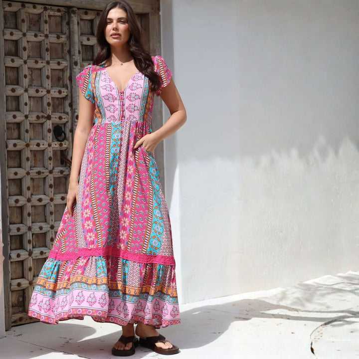 Jaase Carmen Maxi Dress Cedella Print