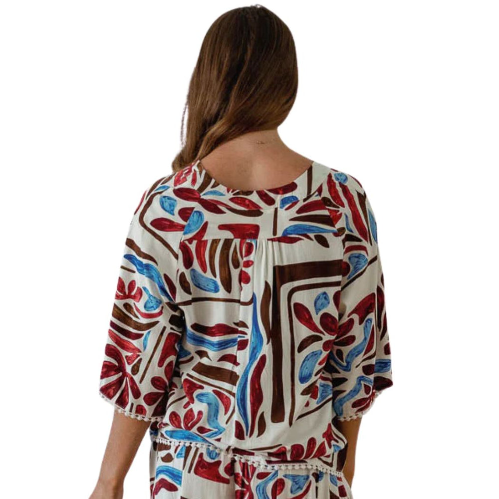 Jaase Gabriella Top Artisan Print