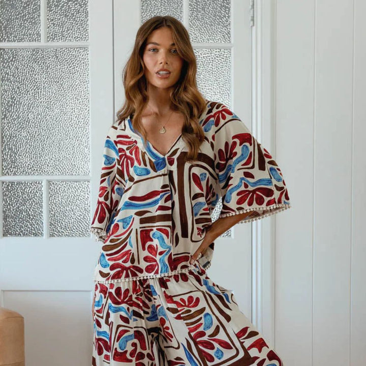 Jaase Gabriella Top Artisan Print