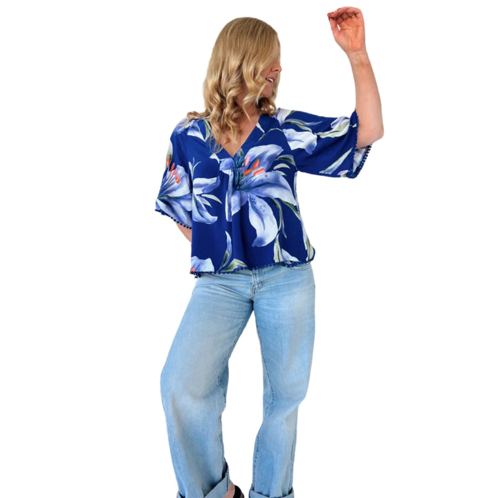 Jaase Gabriella Top Asteria Print
