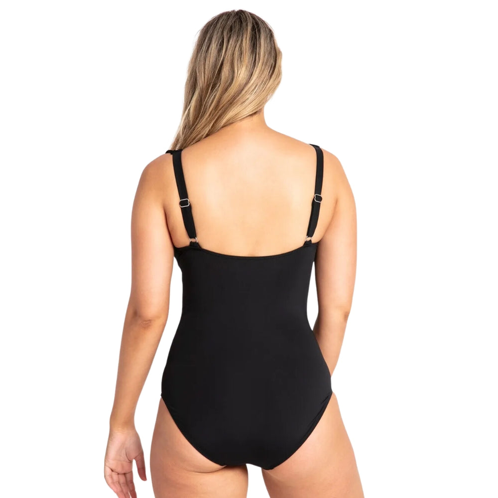  Jantzen Cosmopolitan Ruched Mesh Frill DD-E One Piece