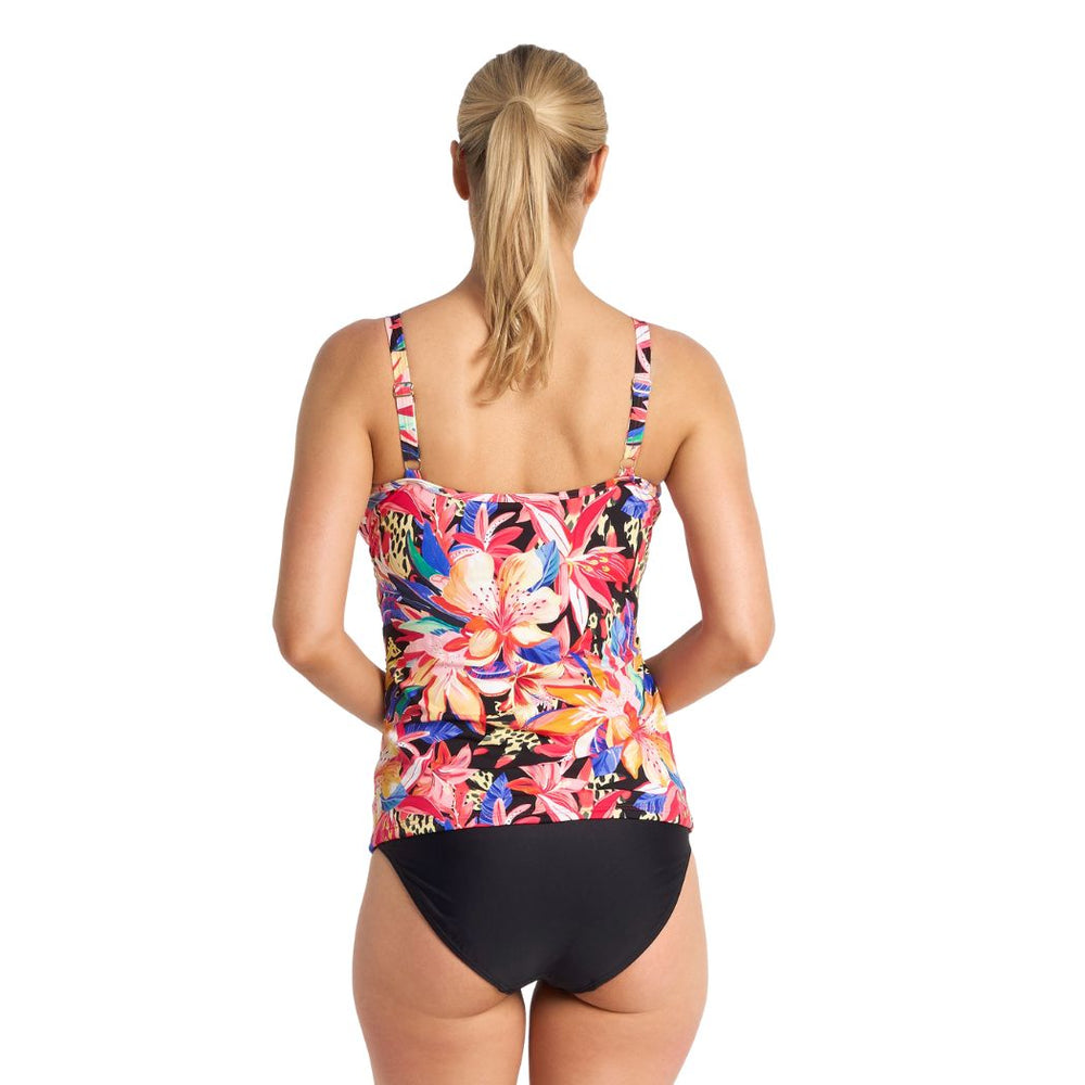 Jantzen Mandalay Frill Crossover Singlet Black