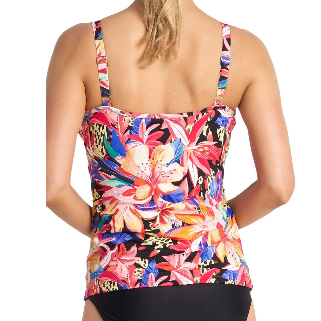 Jantzen Mandalay Frill Crossover Singlet Black
