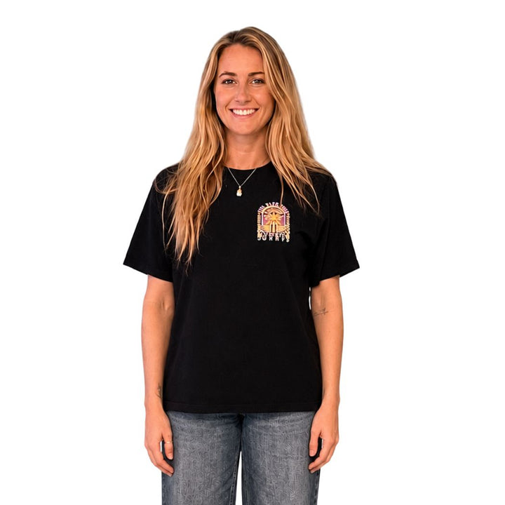 Jungle Surf Find Your Tribe Heavy Tee Washed Black