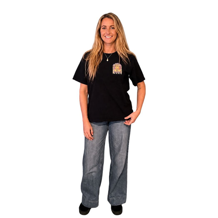 Jungle Surf Find Your Tribe Heavy Tee Washed Black