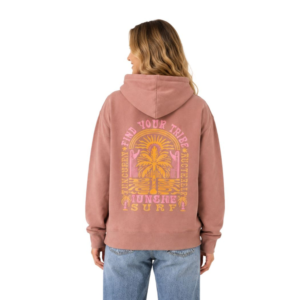 Jungle Surf Find Your Tribe Relax Hoody Hazy Pink