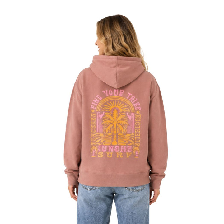 Jungle Surf Find Your Tribe Relax Hoody Hazy Pink