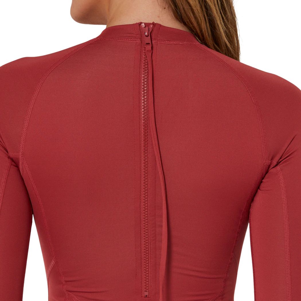 Ocean and Earth Ladies Oceana Long Sleeve Back Zip Lycra Suit