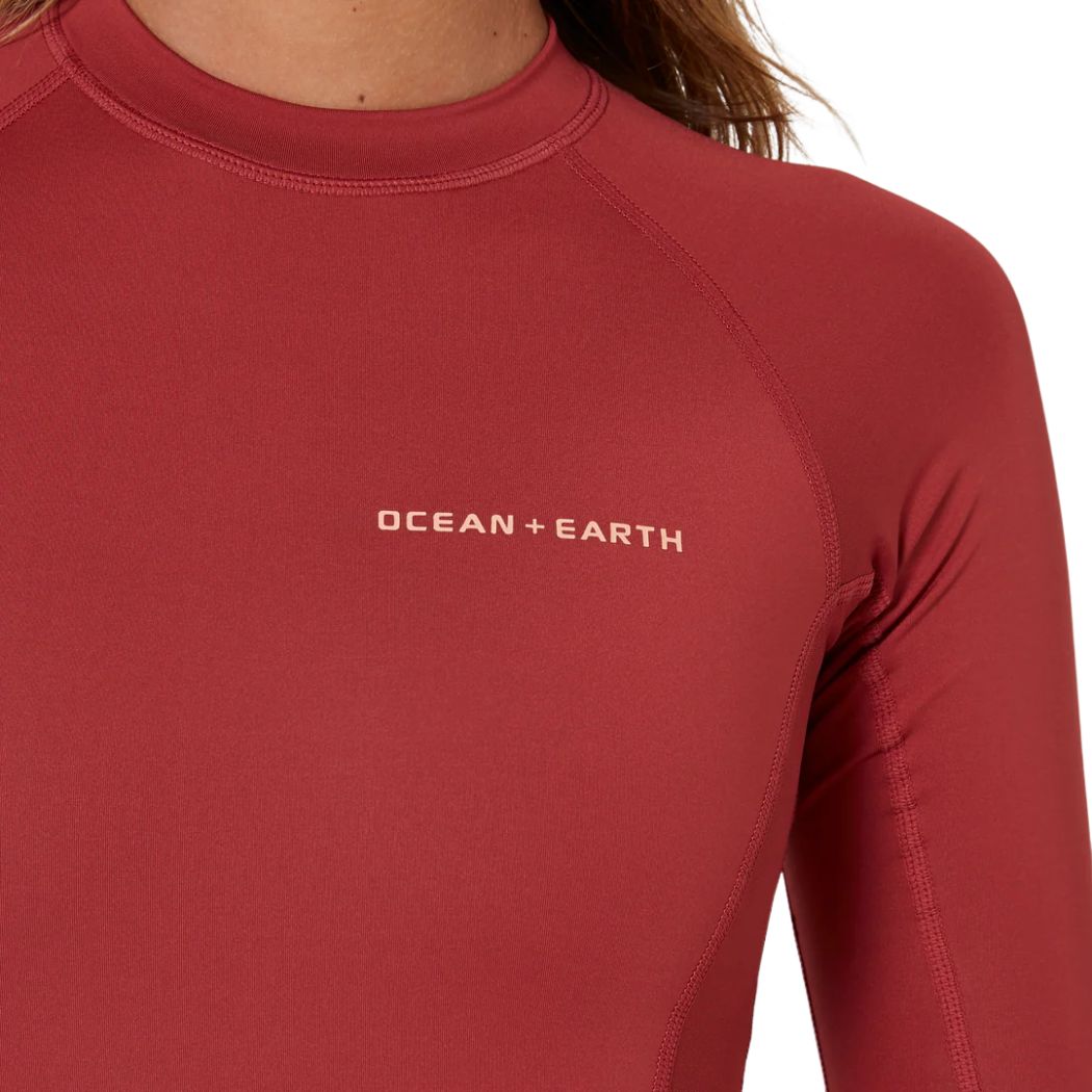 Ocean and Earth Ladies Oceana Long Sleeve Back Zip Lycra Suit