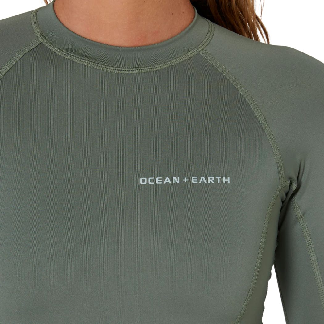 Ocean and Earth Ladies Oceana Long Sleeve Back Zip Lycra Suit