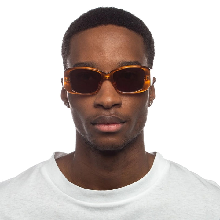 Le Specs Nouveau Riche Caramel Sunglasses