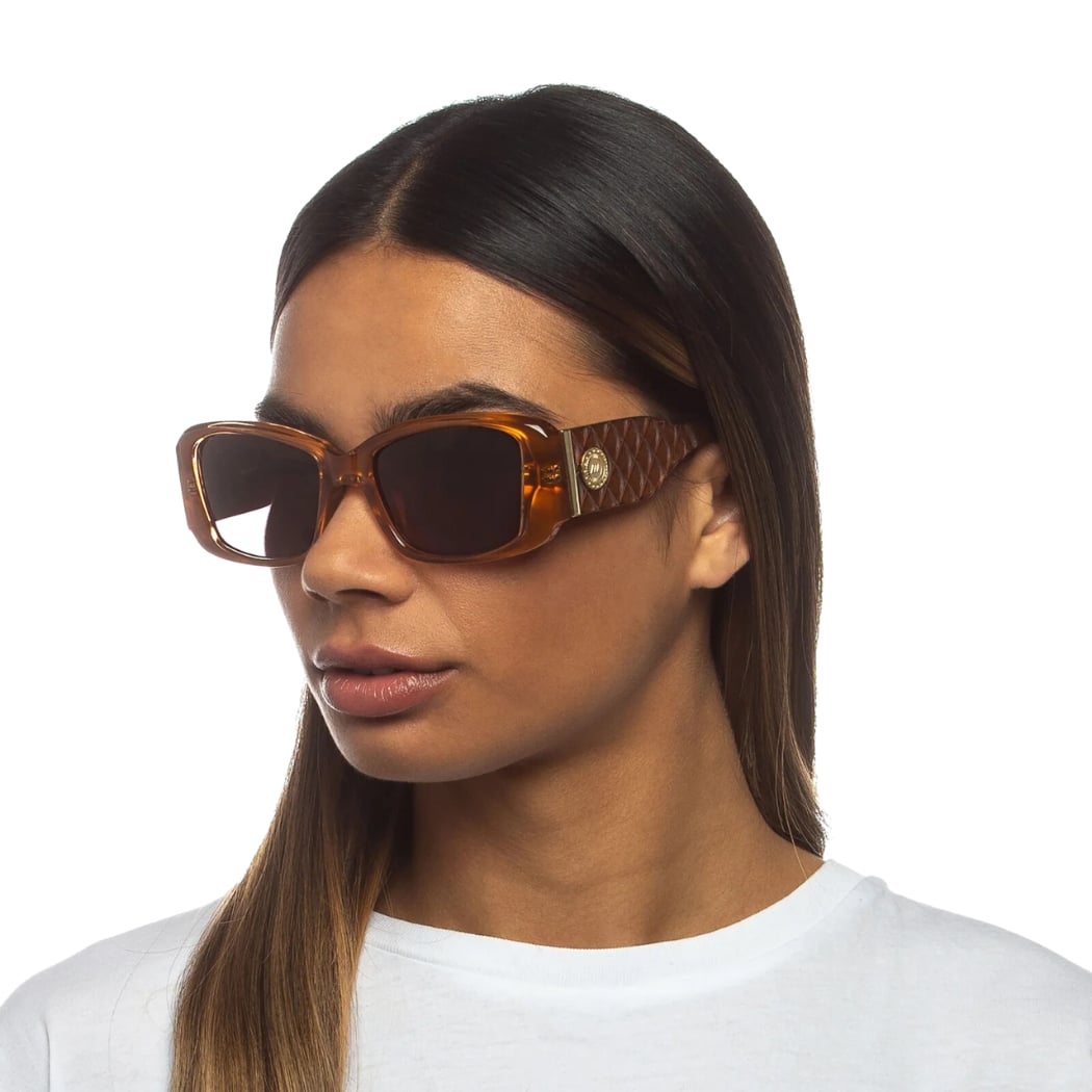 Le Specs Nouveau Riche Caramel Sunglasses