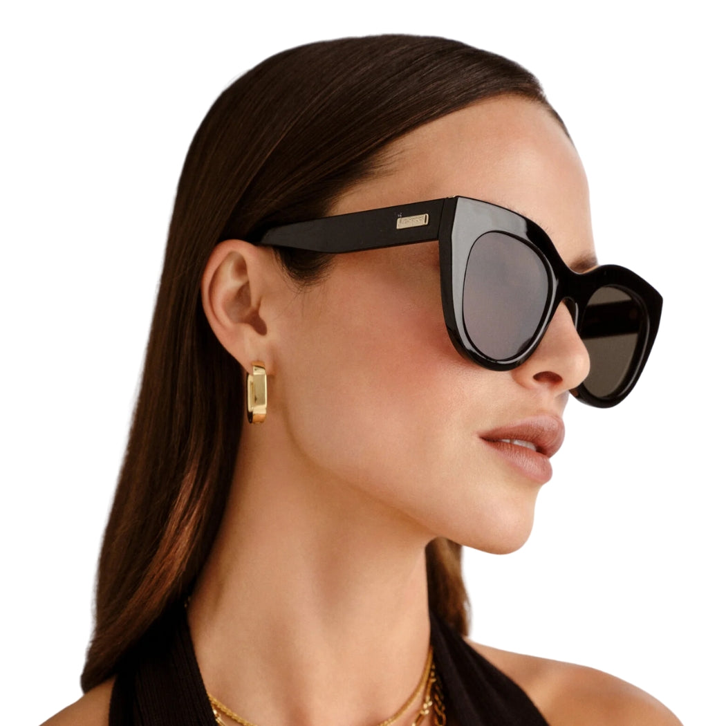 Le Specs Air Heart Black Gold
