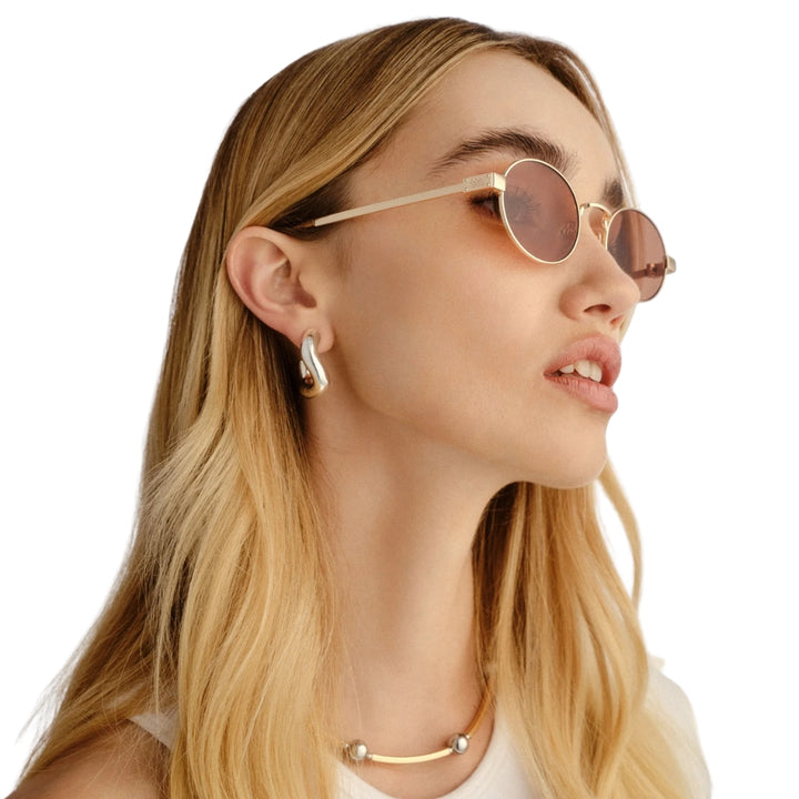 Le Specs Poseidon Deux Gold Chocolate Mono