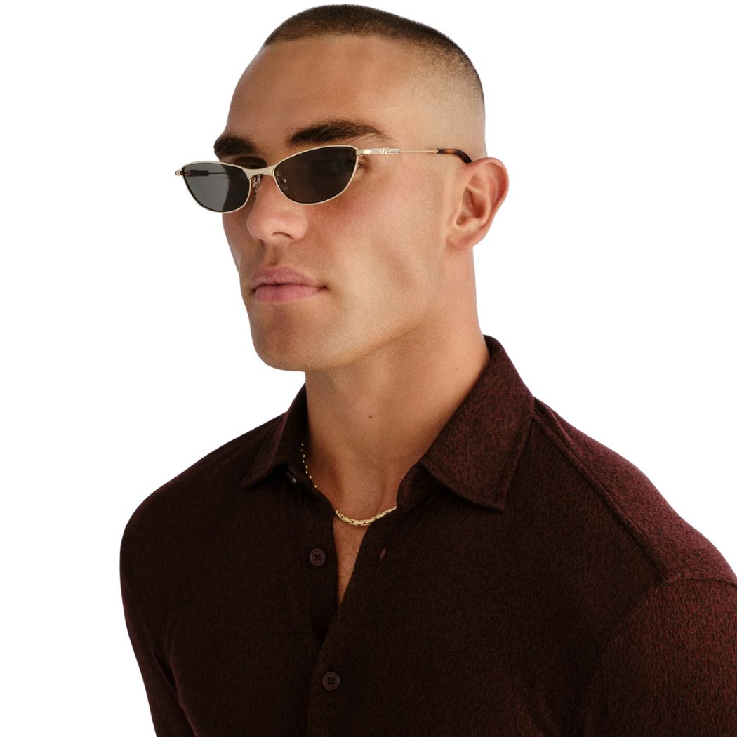 Le Specs Thorned Gold Khaki Mono
