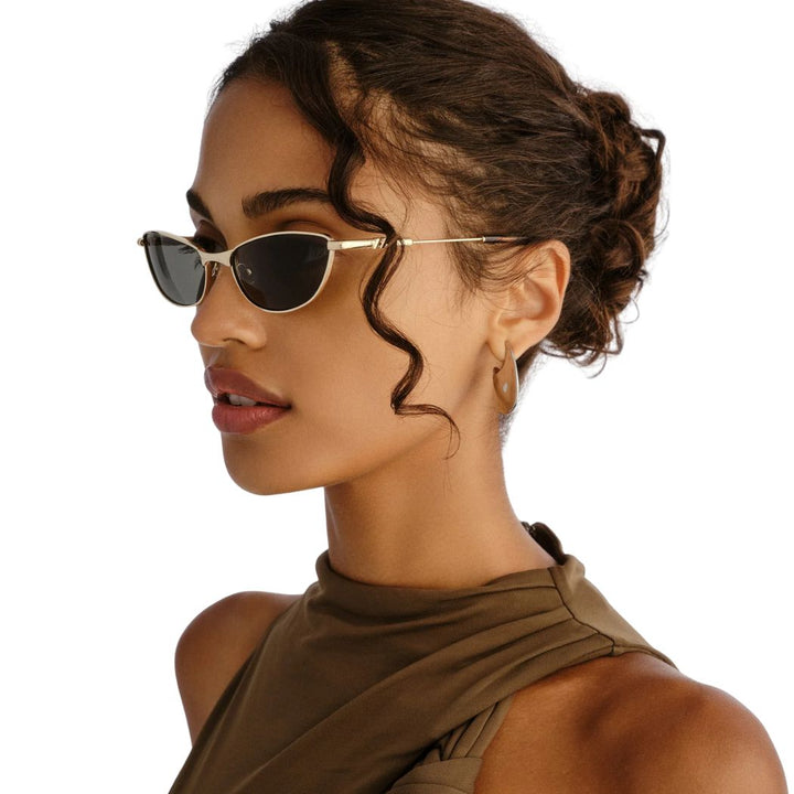 Le Specs Thorned Gold Khaki Mono