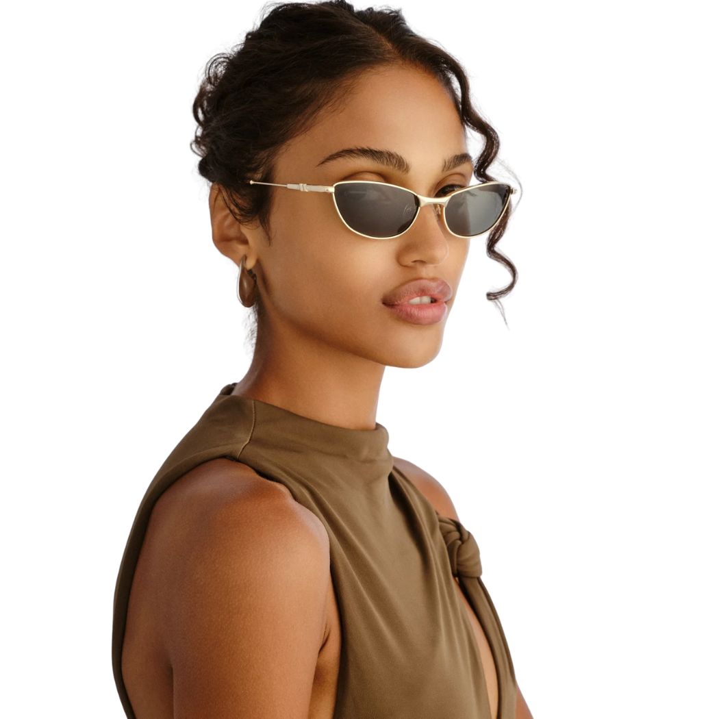 Le Specs Thorned Gold Khaki Mono