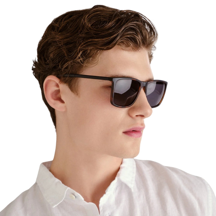 Le Specs Tweedledum Matte Tort Black