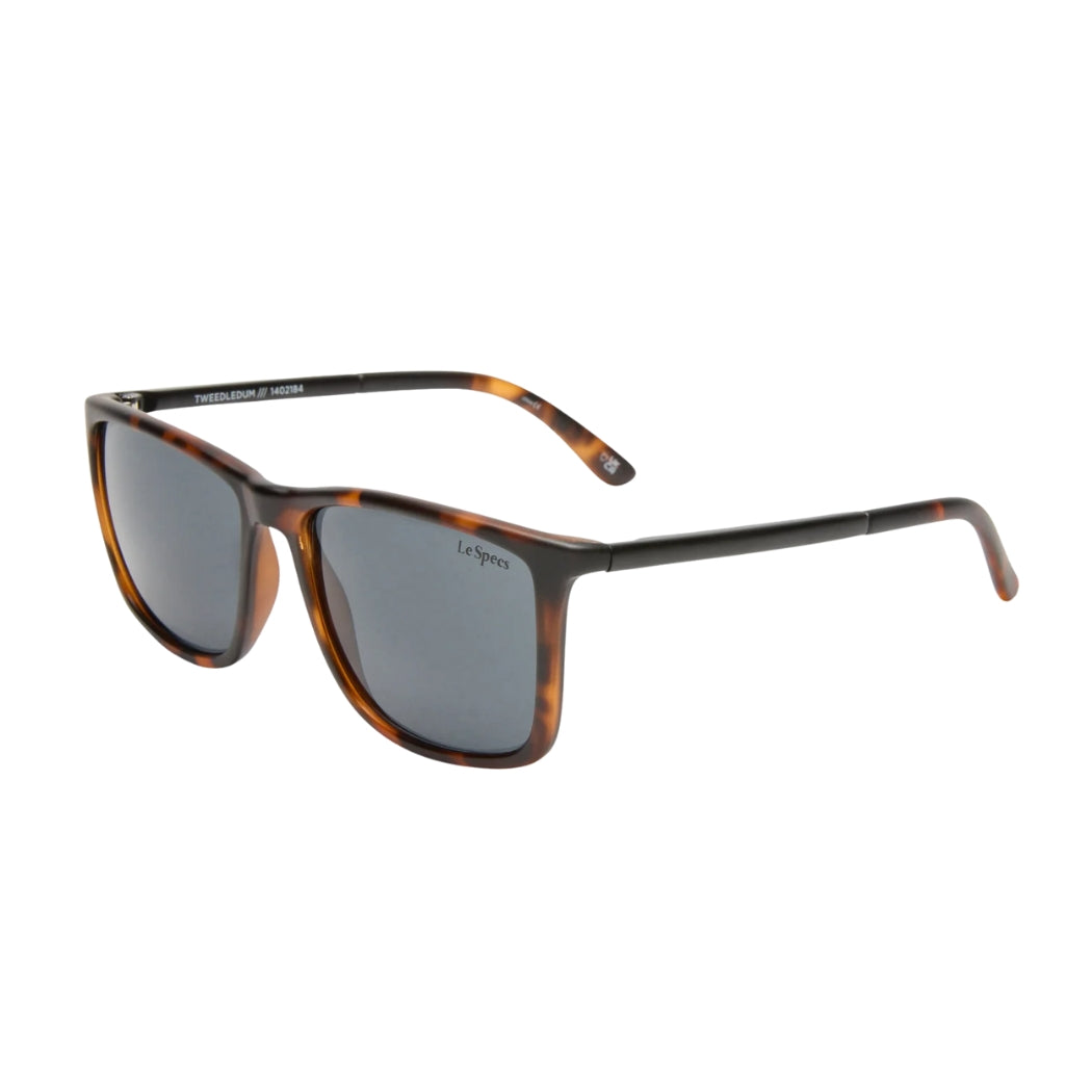Le Specs Tweedledum Matte Tort Black