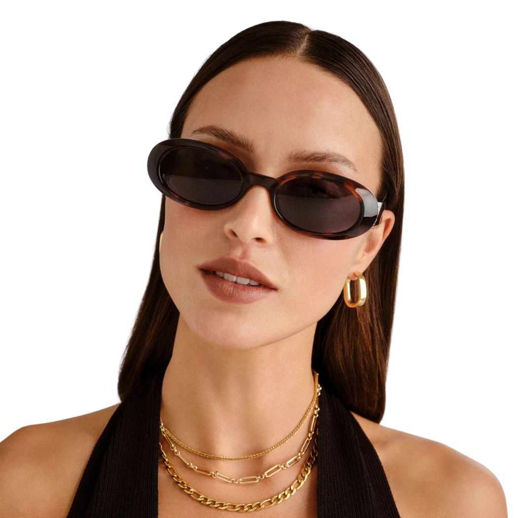 Le Specs Work It Dark Tort Polar