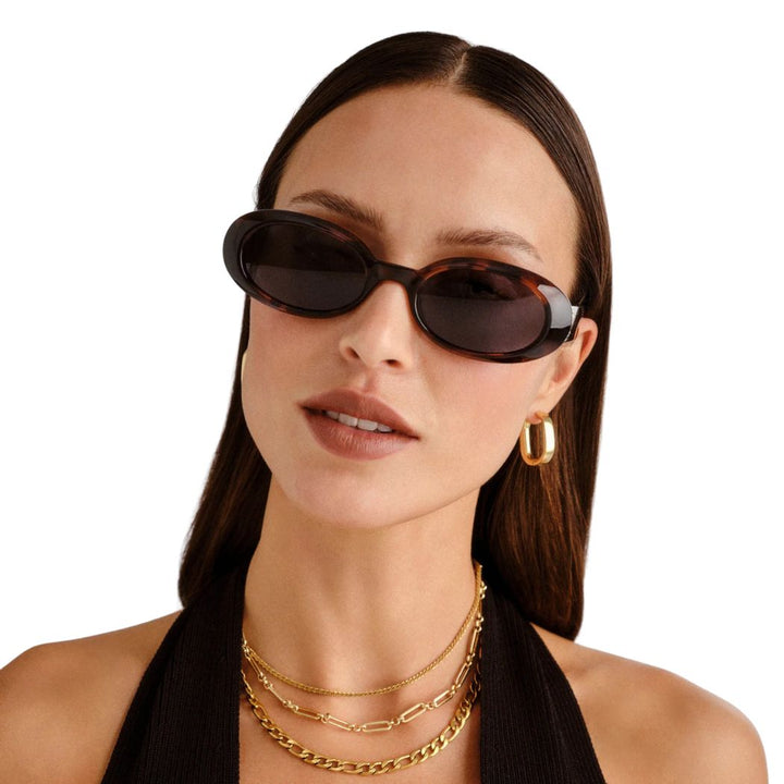 Le Specs Work It Dark Tort Polar