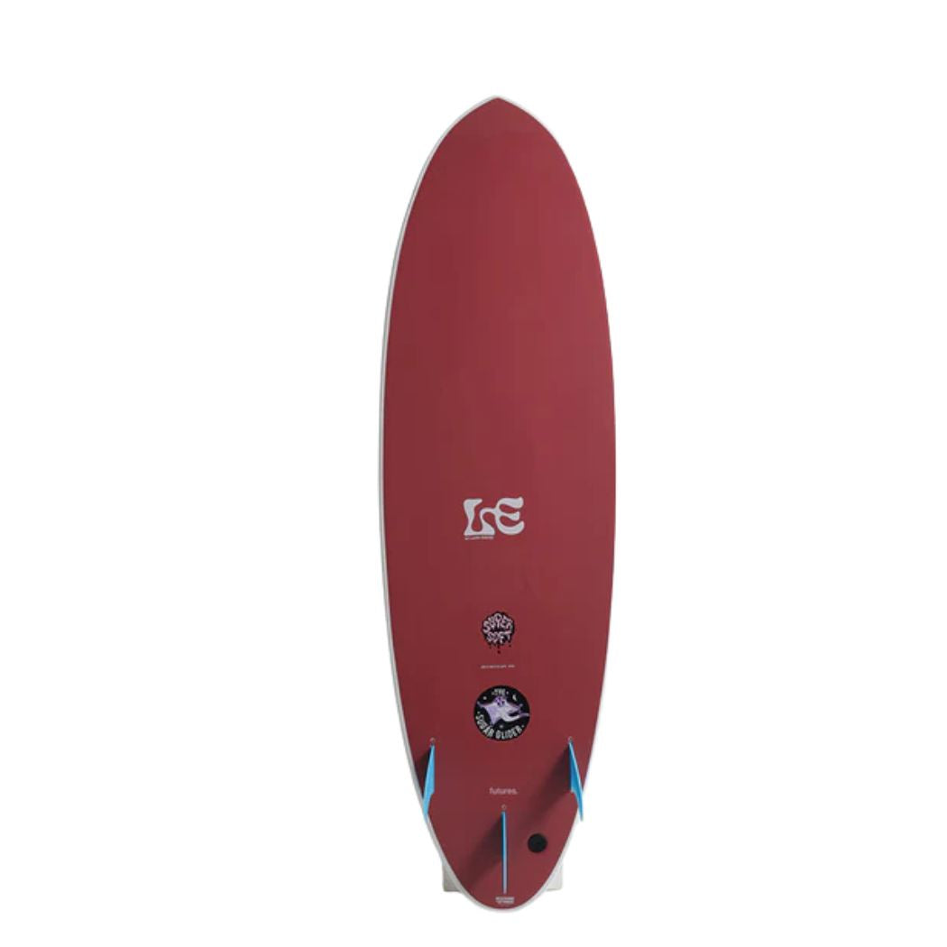 MF x Laura 6'6 Sugar Glider Super Soft White Maroon