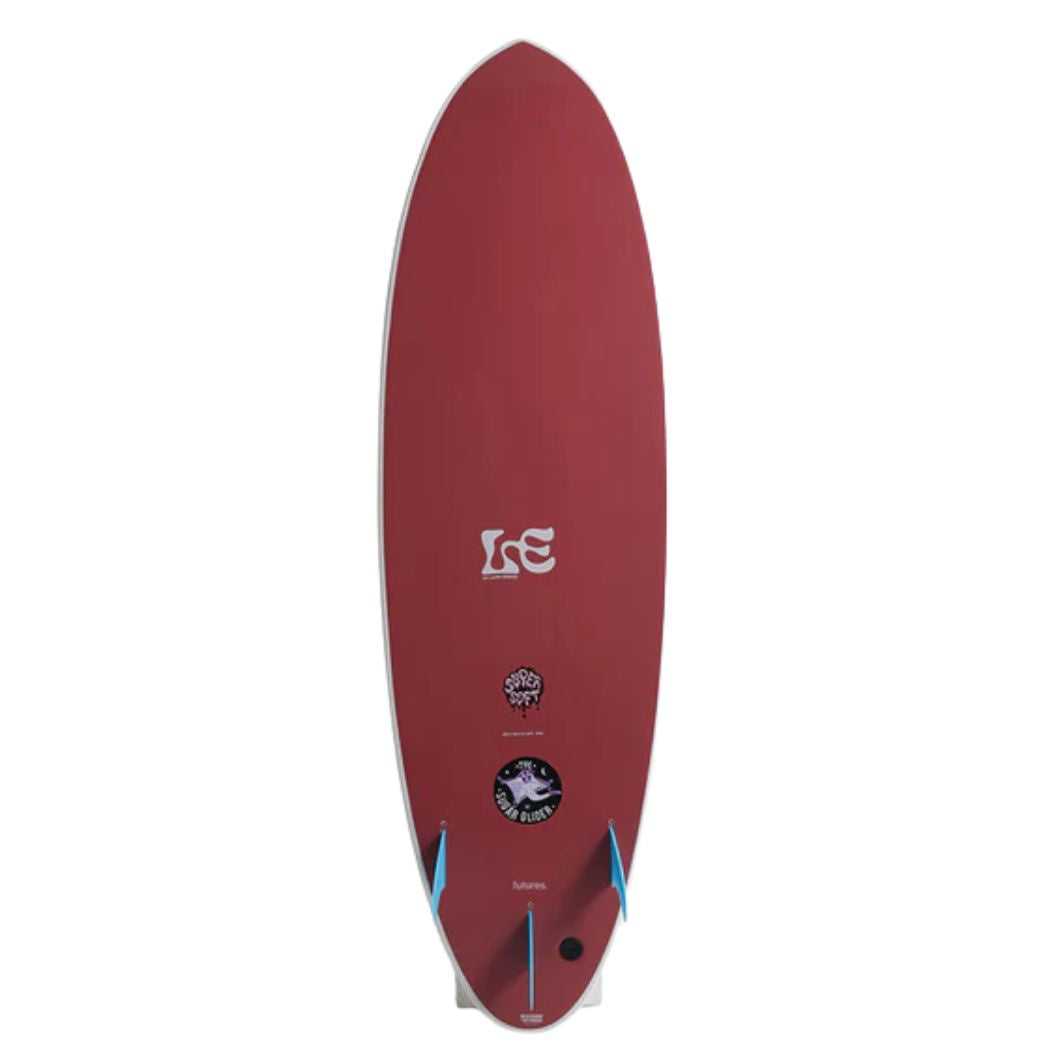 MF x Laura 7'6 Sugar Glider Supersoft White Maroon