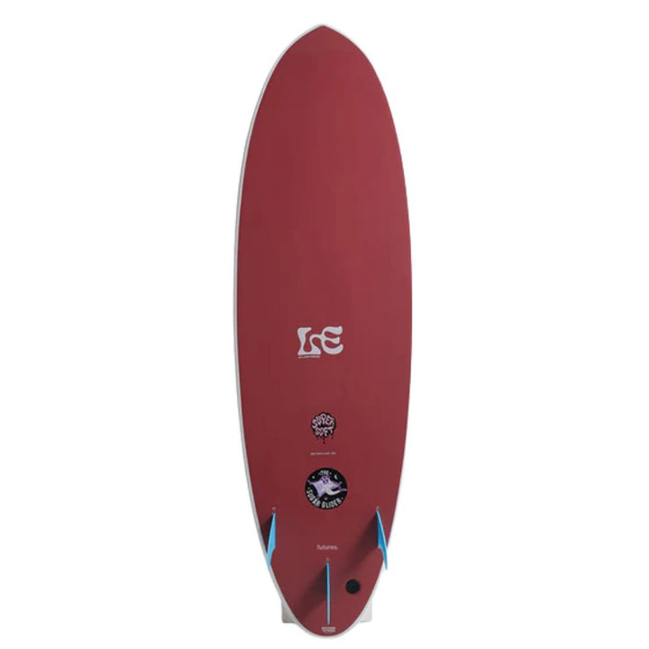 MF x Laura 7'6 Sugar Glider Supersoft White Maroon