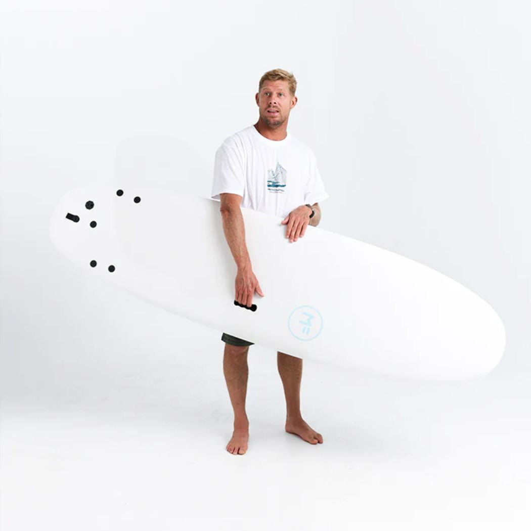 MF 6'6 Beastie Supersoft Tri White Teal