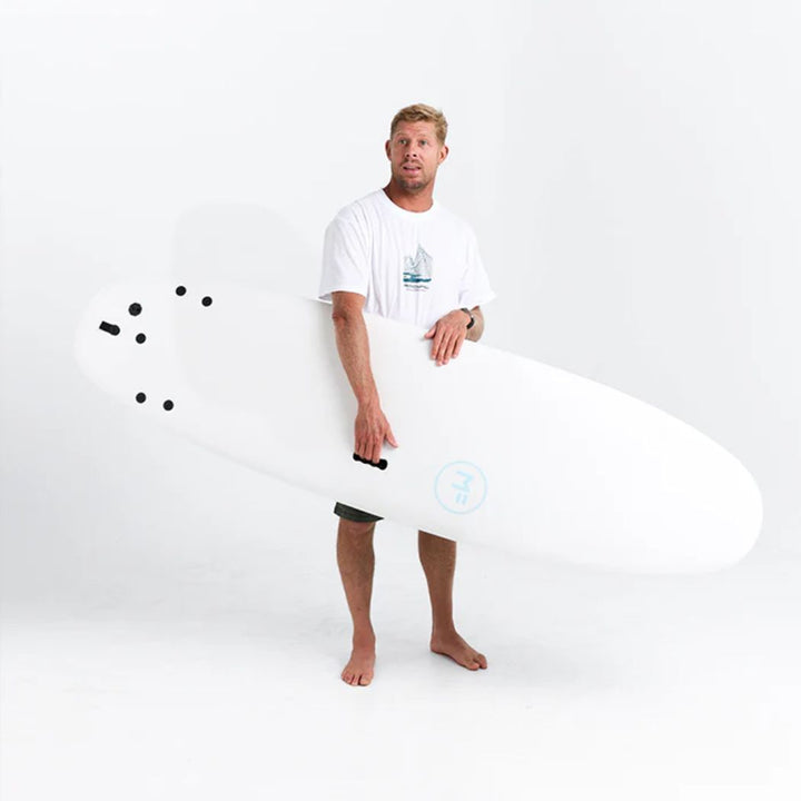 MF 6'6 Beastie Supersoft Tri White Teal