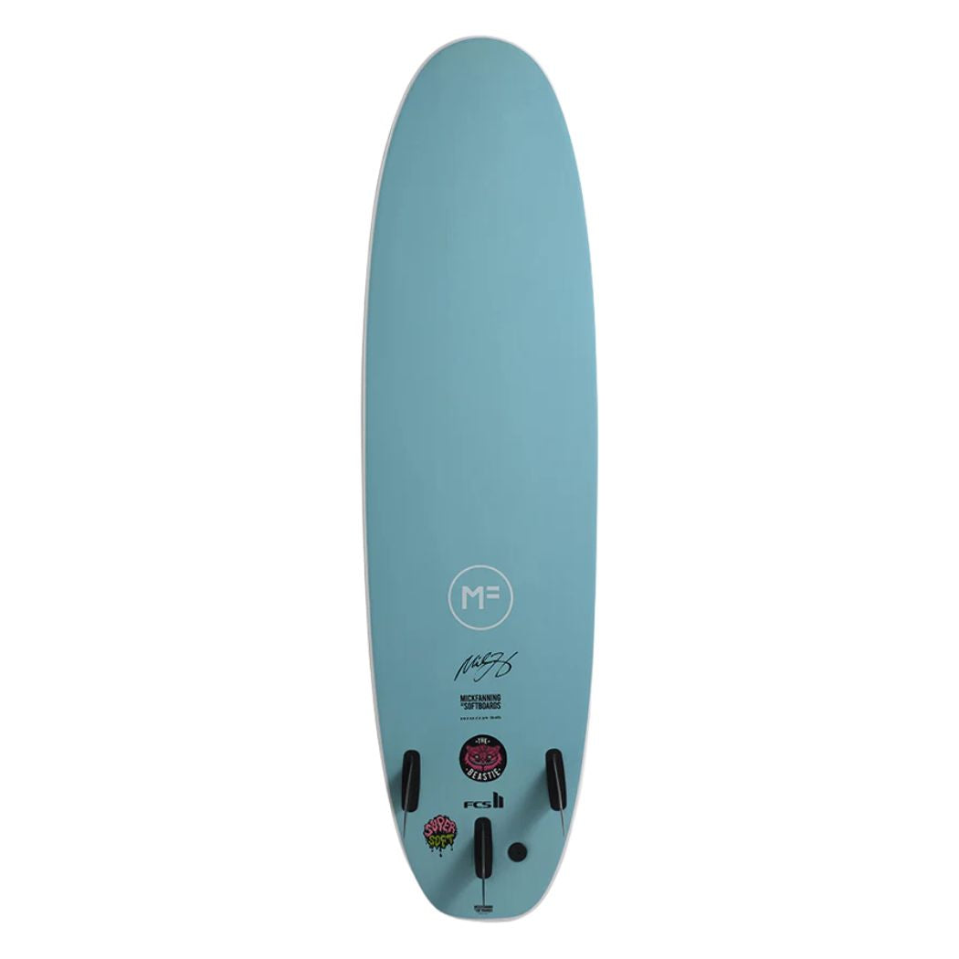 MF 6'6 Beastie Supersoft Tri White Teal