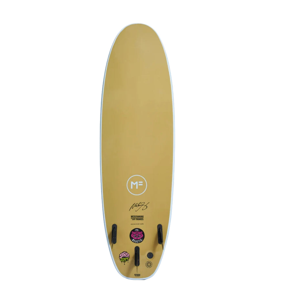 MF 6'6 Supersoft Tri Sky Blue Soy Softboard  