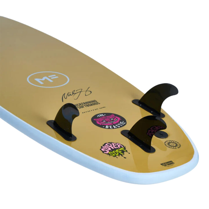 MF 6'6 Supersoft Tri Sky Blue Soy Softboard  